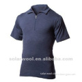Merino Wool Short Sleeve 1/4 Zipper for Men